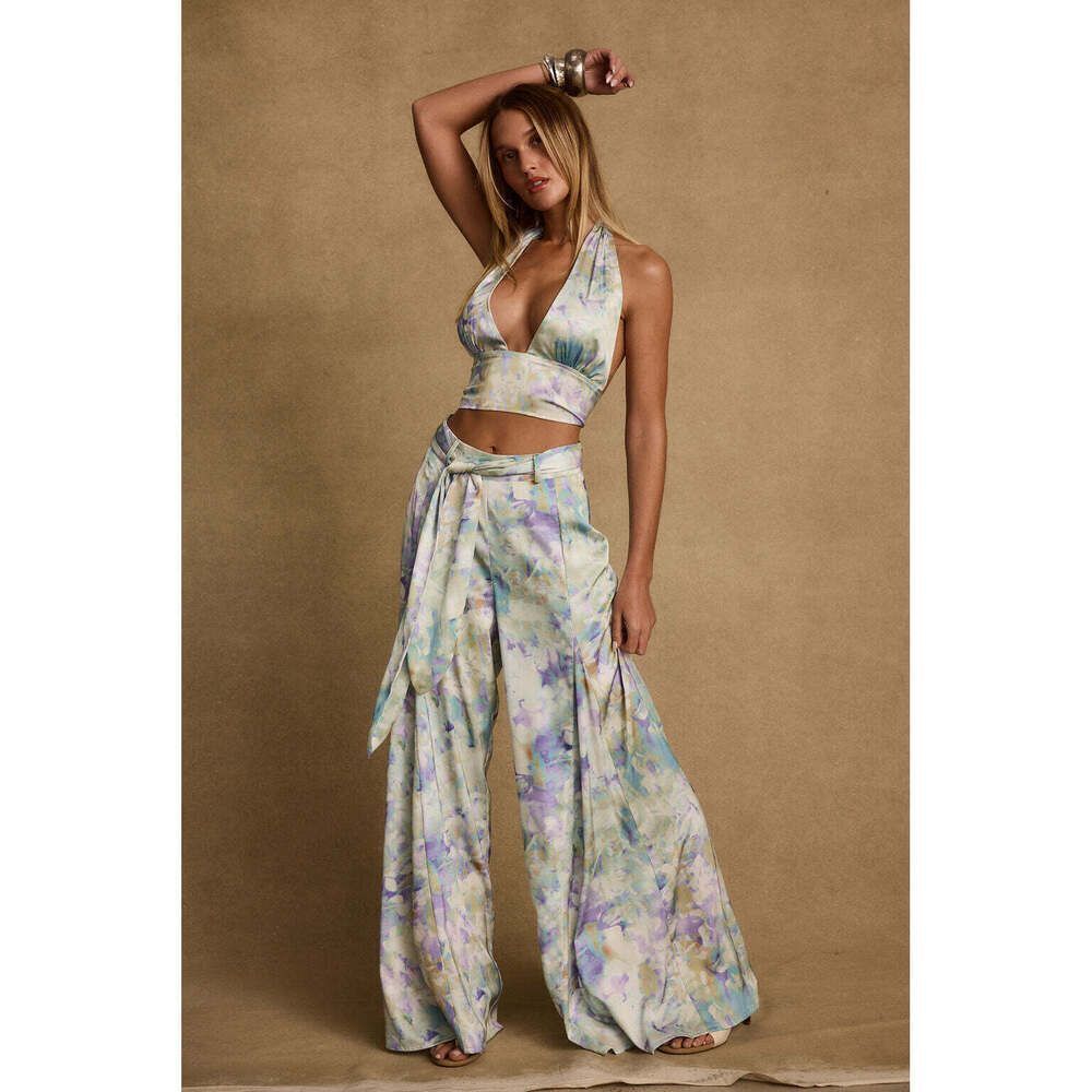 12th Tribe Picasso Blue Abstract Pants NWT!
